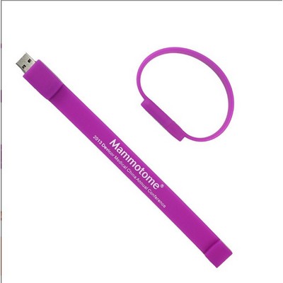 Silicone Wristband USB Flash Drive Bracelet 8 GB