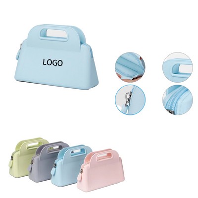 Silicone Cosmetic Bag w/ Zipper