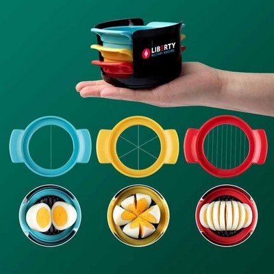 3 in 1 Egg Slicer Egg Cutter with Stainless Steel Wires