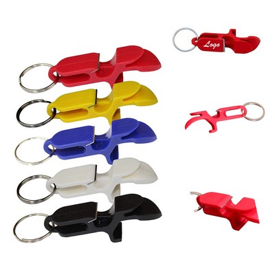 Plastic Multi-Function Keychain Opener