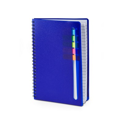 Semester Spiral Notebook With Sticky Flags 6.25" X 8.5"