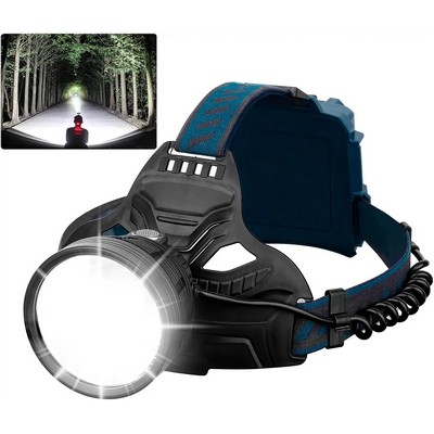 LED Flashlight with USB Long-range Light
