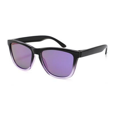 Event Sunglasses - Purple Mirror Lenses - Purple and Black Frames