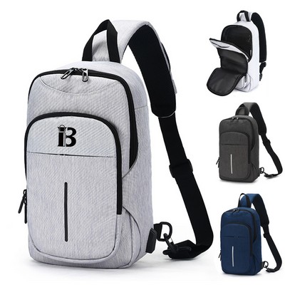 Oxford Men's Diagonal Chest Bag