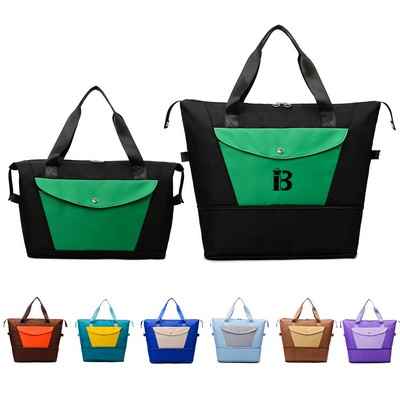 Folding Business Trip Polyester Handbag