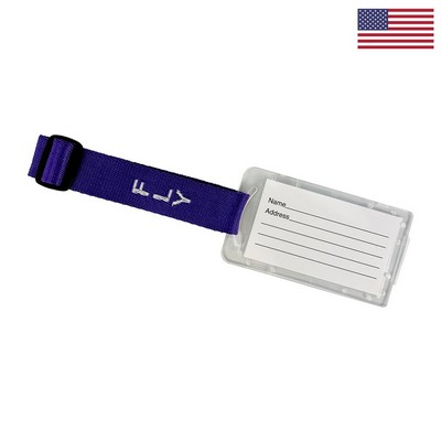 1" Woven Luggage Tag - "Select" Weave