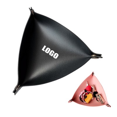 Small Size Triangular PU Leather Foldable Holder