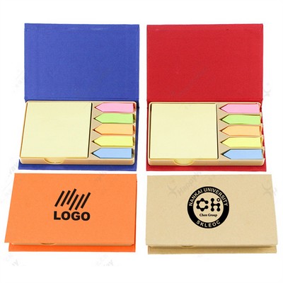 Combination Sticky Memo Set Colored Labels Notepad