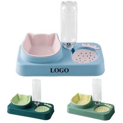 Pet Food and Water Bowl Set