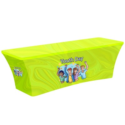 8' Standard Stretch Table Cover (Full Color Dye Sublimation)