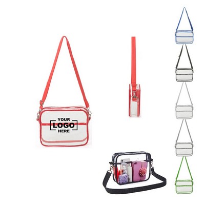 Transparent PVC Messenger Bag.