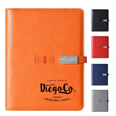 Wireless Charging Notebook with U Disk