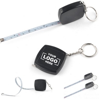 Mini Steel Tape Measure Keychain