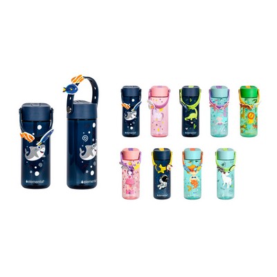 Elemental® 18oz Splash Charm Bottle with Drinking Spout and Straw