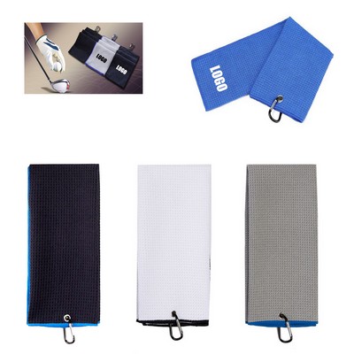 Golf Sport Towel With Carabiner