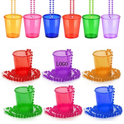 Plastic Shot Cups With Necklaces