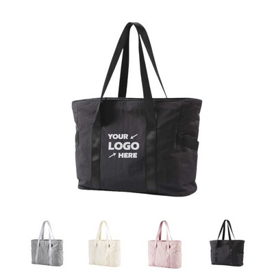 Work Large Tote Bags with Zipper Pockets