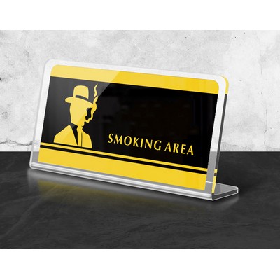 SMOKING Area Acrylic Table Cards