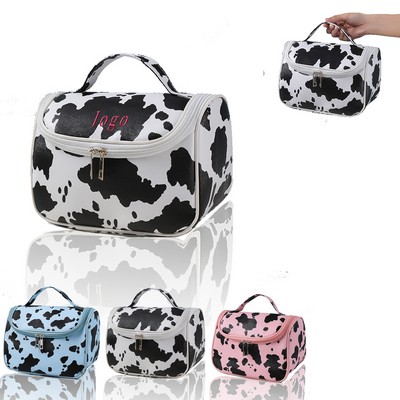 Cute Cow Print Make Up Bag