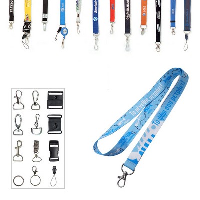 Soft Polyester Lanyard with Clip and Comfort Fit