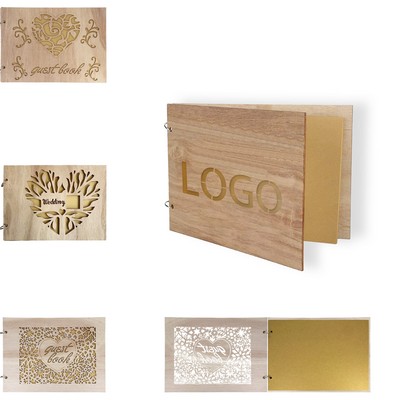 Wooden Wedding Guest Book