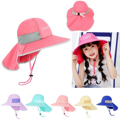 Children's Fisherman Hat With Neck Flap