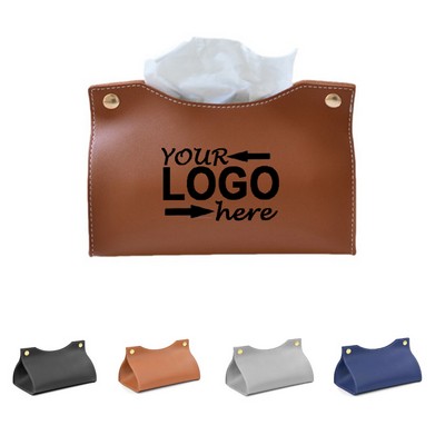 Leather Tissue Box Case