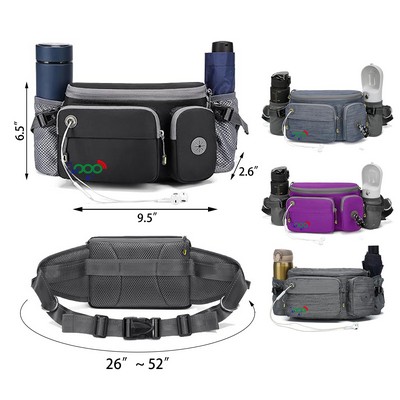 Waist Bag with Water Bottle Holders