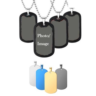 Custom Photo Necklace With Protective Cover