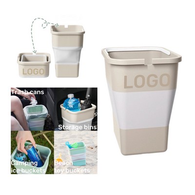 Multi Functional Car-Mounted Folding Trash Can