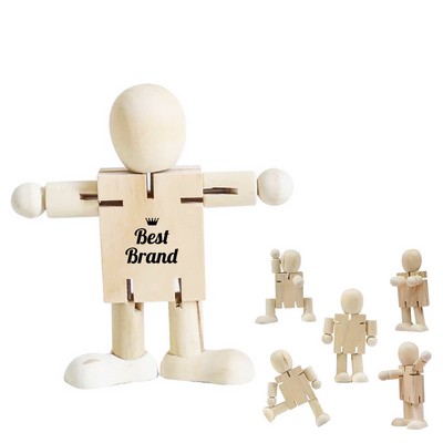 Natural Wooden Deformation Joint Activity Robot