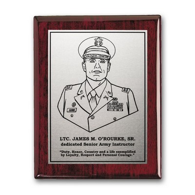 Etch/Oxidized Plaq - Rosewood