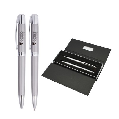 Premium Executive Metal Barrel Pen & Pencil Gift Set
