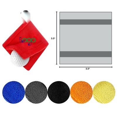 Golf Ball Towel with D Clip