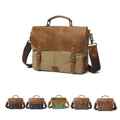 Retro Leather Briefcase