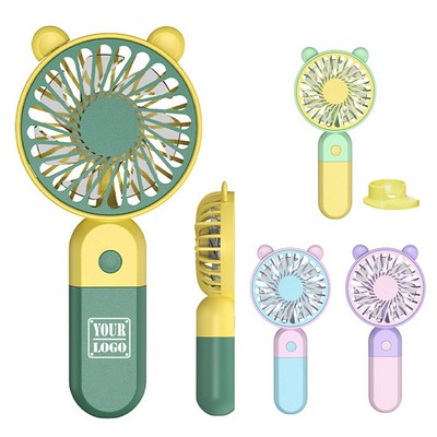 Cute Handheld USB Rechargeable Fan