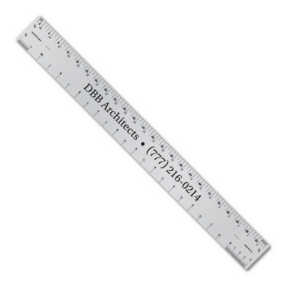 12" Aluminum Ruler with Architect or Engineer Scales