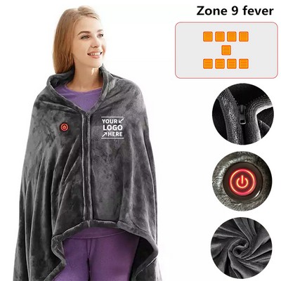 Winter Padded Warm Electric Heating Shawl Blanket