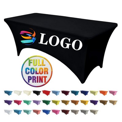 Customized Premium 6Ft Full-Color Stretch Table Cover