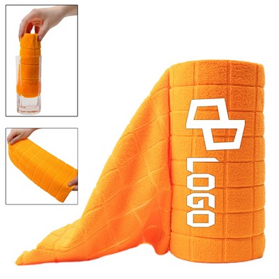 11.8 X 11.8Inch Reusable Microfiber Kitchen Towel Roll