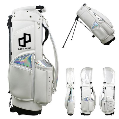Transparent Top Single Strap Pu Golf Bag