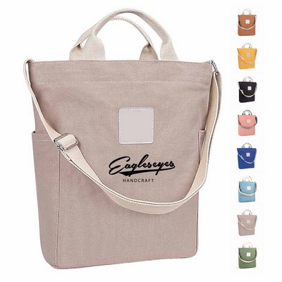Reinforced Bottom Canvas Tote Bag