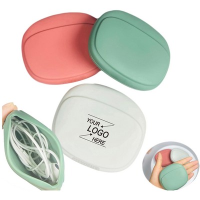 Silicone Headphone Organizer Data Cable Storage Case.