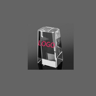 3.54 Inch Trapezoidal Crystal Award Base