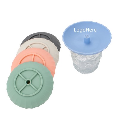 Silicone Cup Lids with Straw