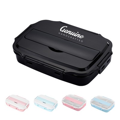 3-Compartment Microwaveable Student Lunch Box