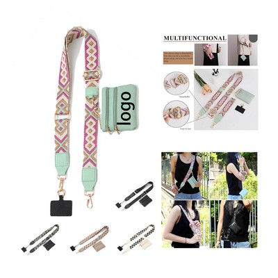 Mobile Phone Strap With Coin Wallet Mobile Lanyard