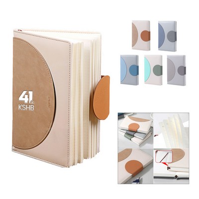 A5 Leather Notebook with Buckle Closure