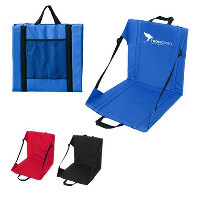 Folding Foam Stadium Cushion w/ Buckle & Handle