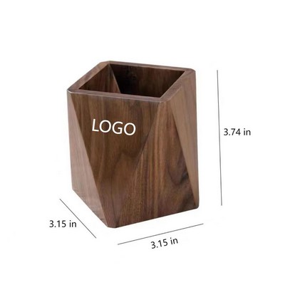 Walnut Desk Pen Holder